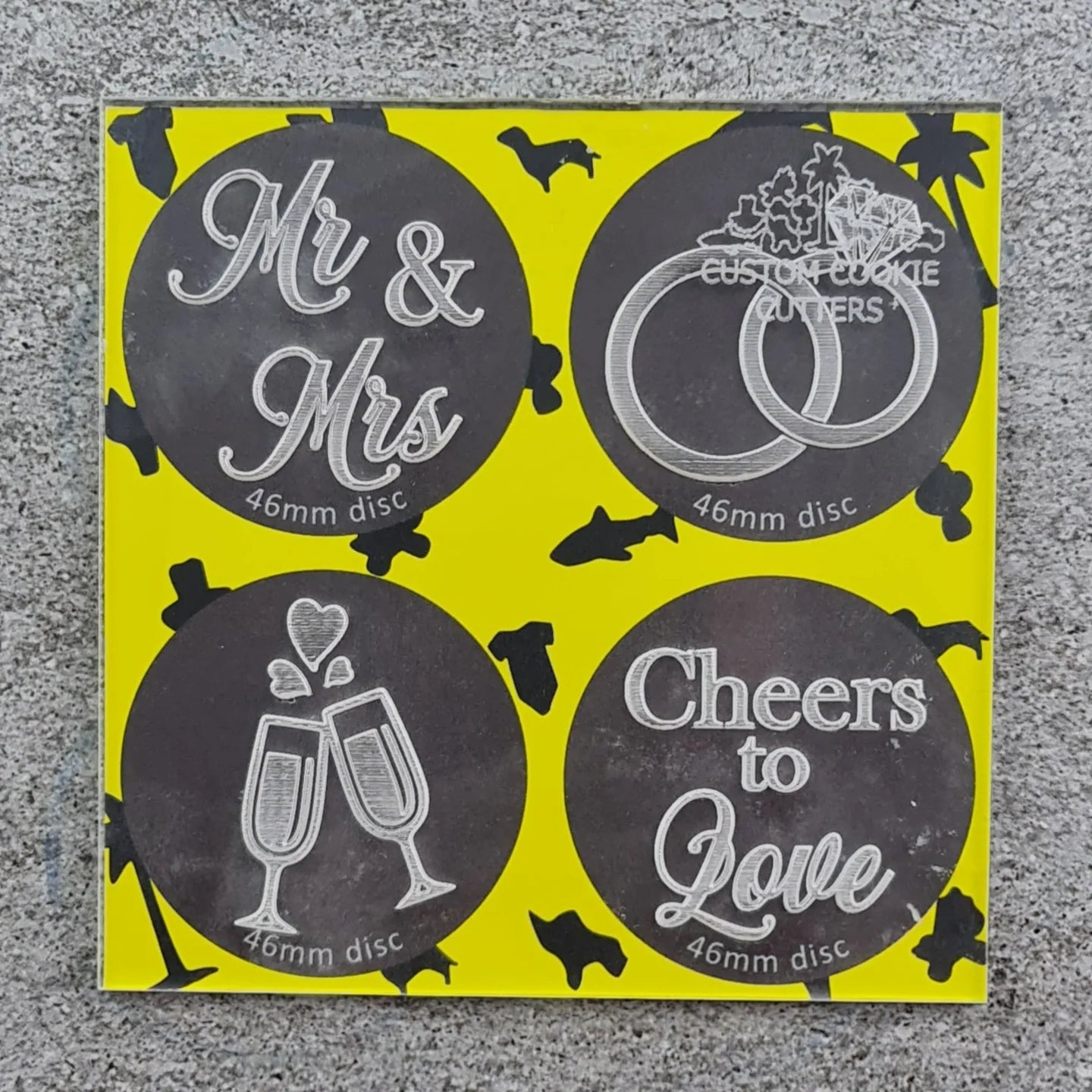 Mr & Mrs Mini Debosser Set