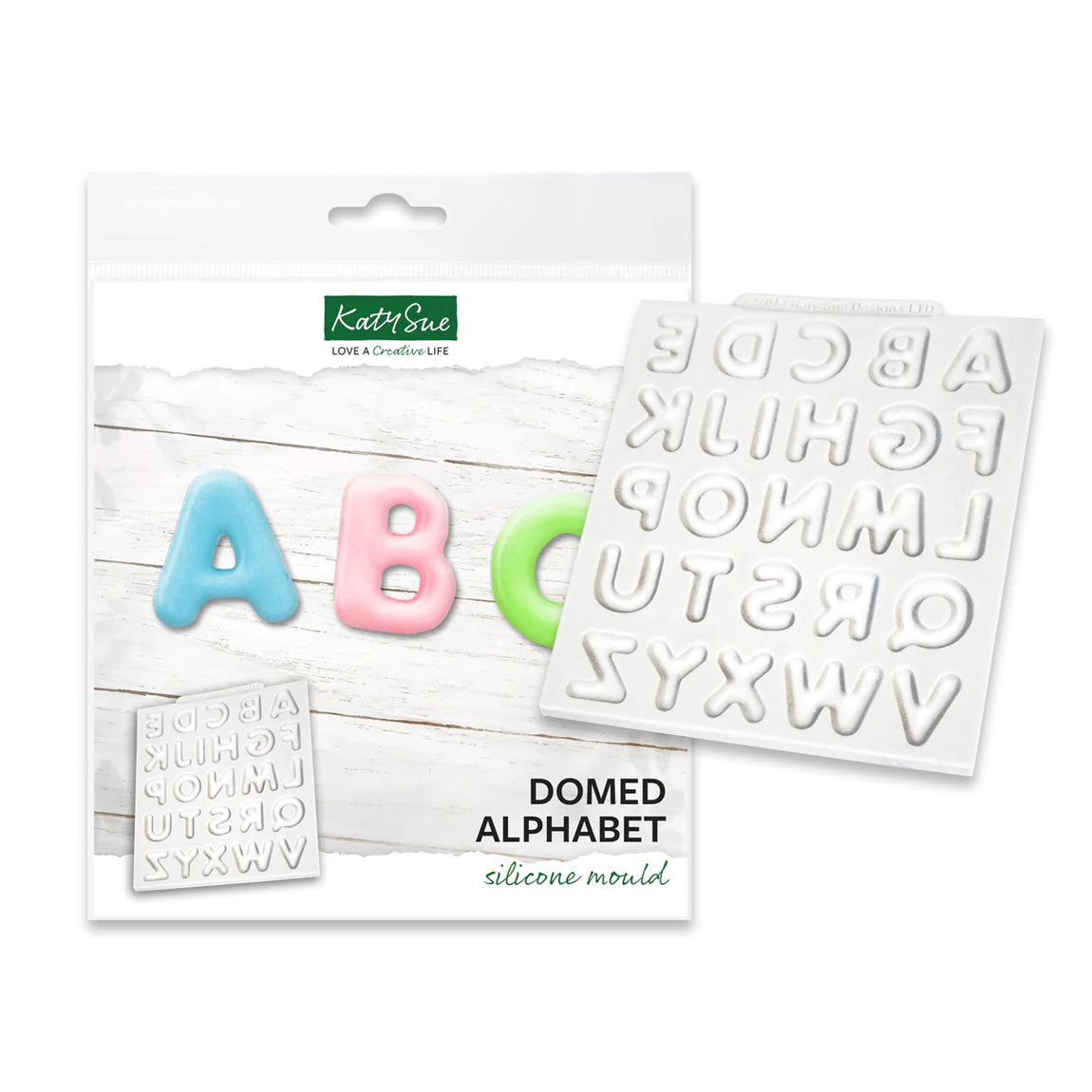 Katy Sue Domed Alphabet Silicone Mould