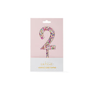 Rainbow Glitter 2 Cake Topper