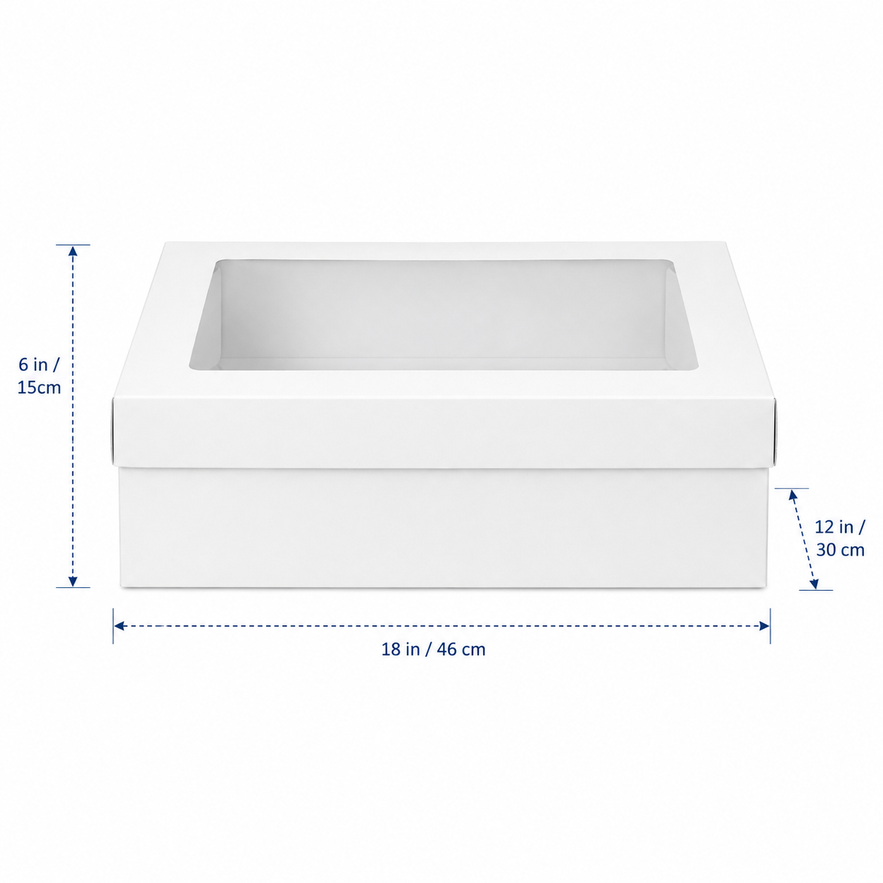 Rectangle Box 18 inch x 12 inch x 6 inch high