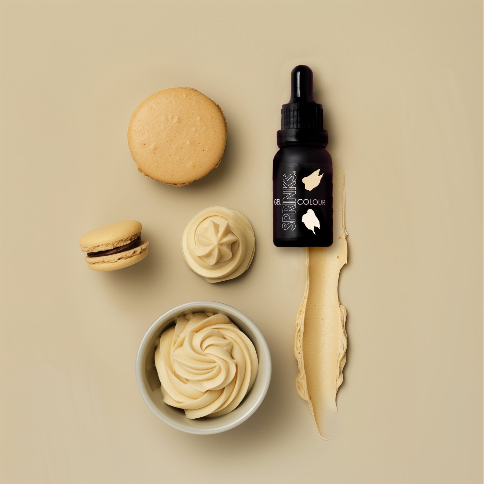 SPRINKS GEL COLOUR ANTIQUE WHITE - Cake Decorating Central