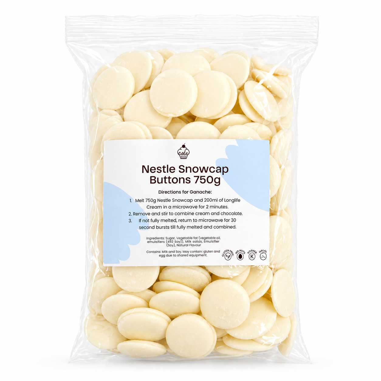 NESTLE WHITE COMPOUND CHOCOLATE 750G