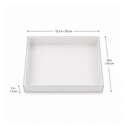 Biscuit Box with Clear Lid - 32cmx25cmx5cm