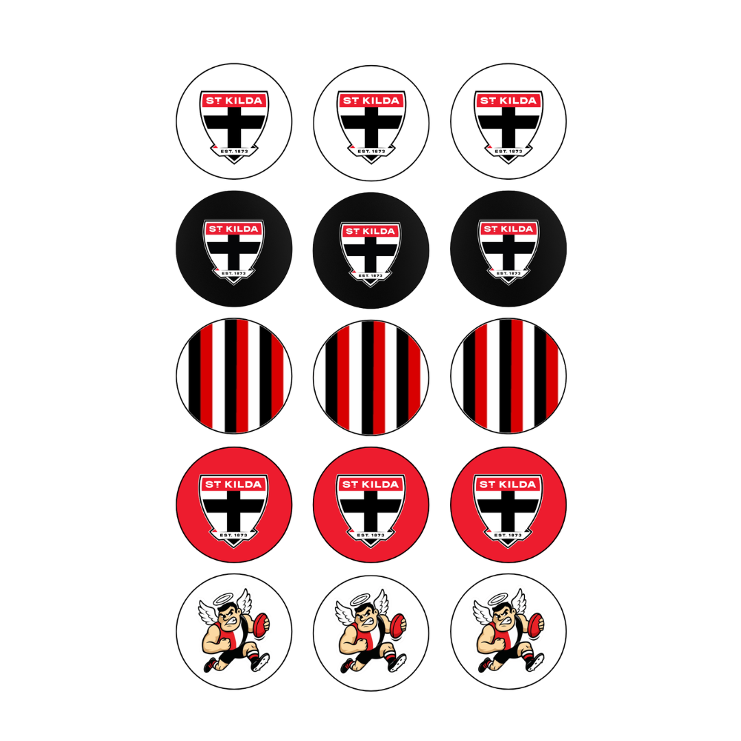 Saints 15 Cupcake Edible Images