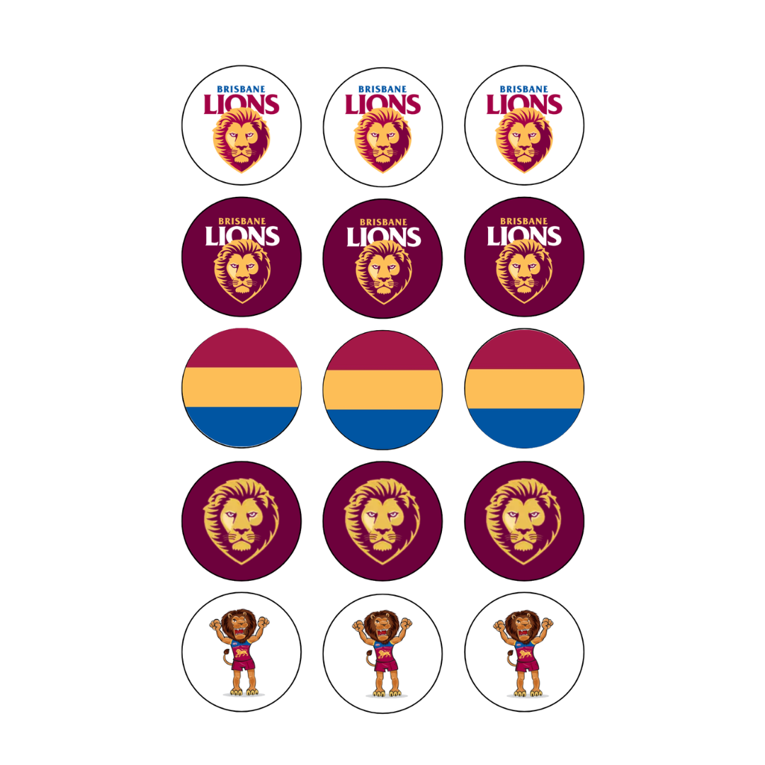 Lions 15 Cupcake Edible Images