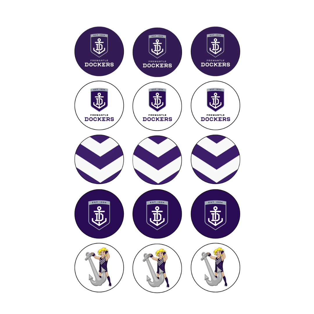 Dockers 15 Cupcake Edible Images