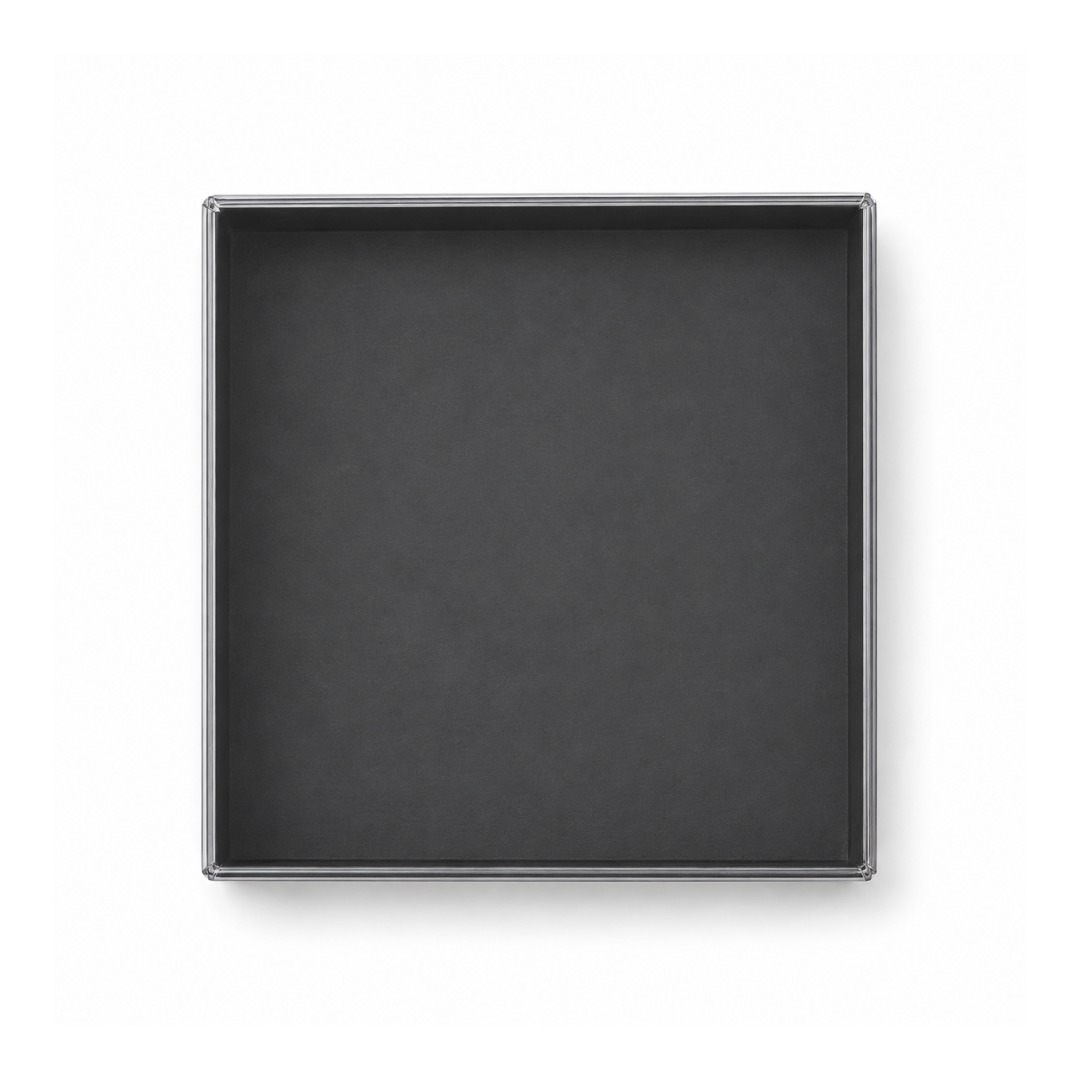 Biscuit Box Black - 9cm x 9cm x 2cm H