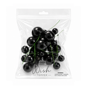 Black Foam Ball Topper 20 Pack