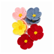 Wild Rose 8 Pack Royal Icing Decoration