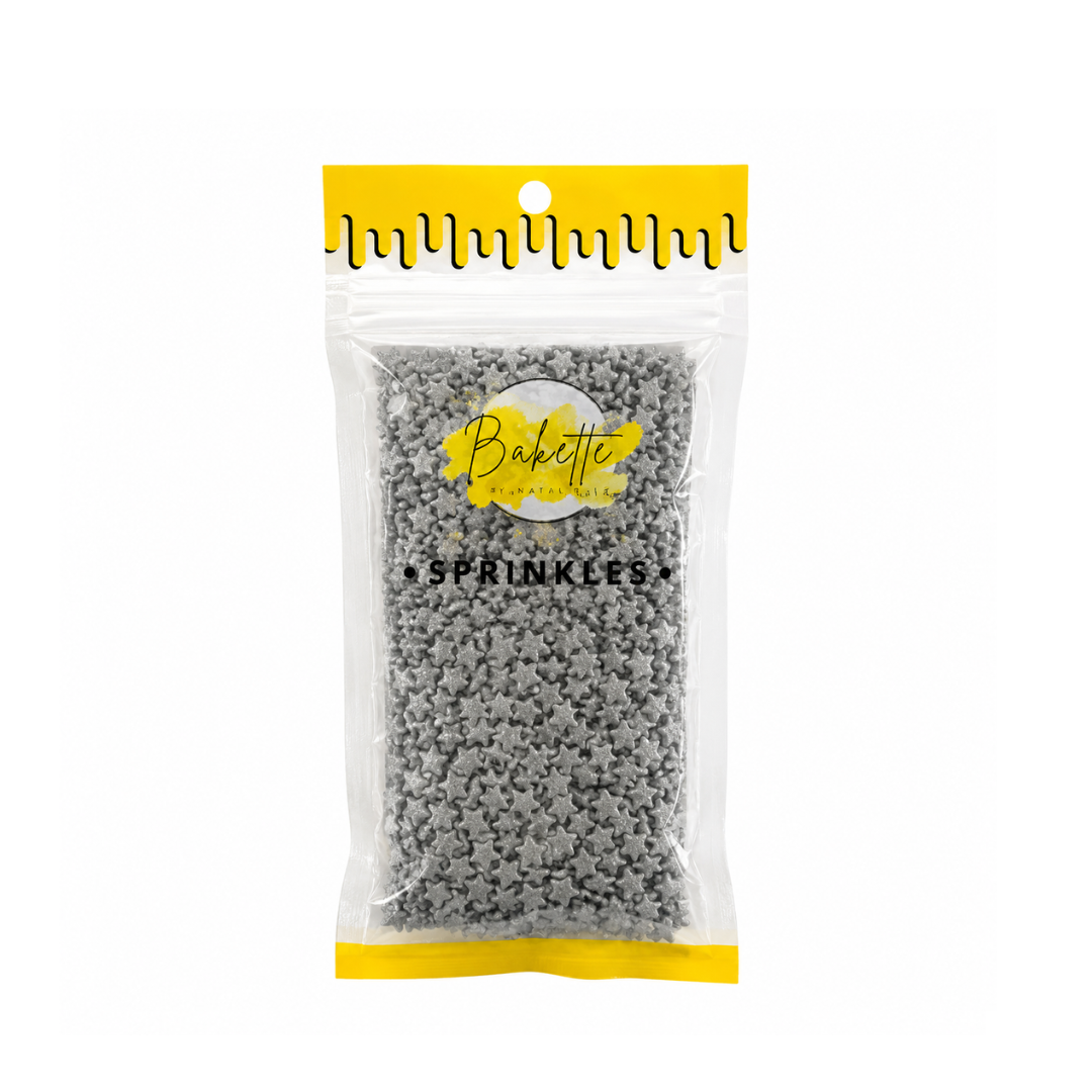 Silver Stars Sprinkle Mix