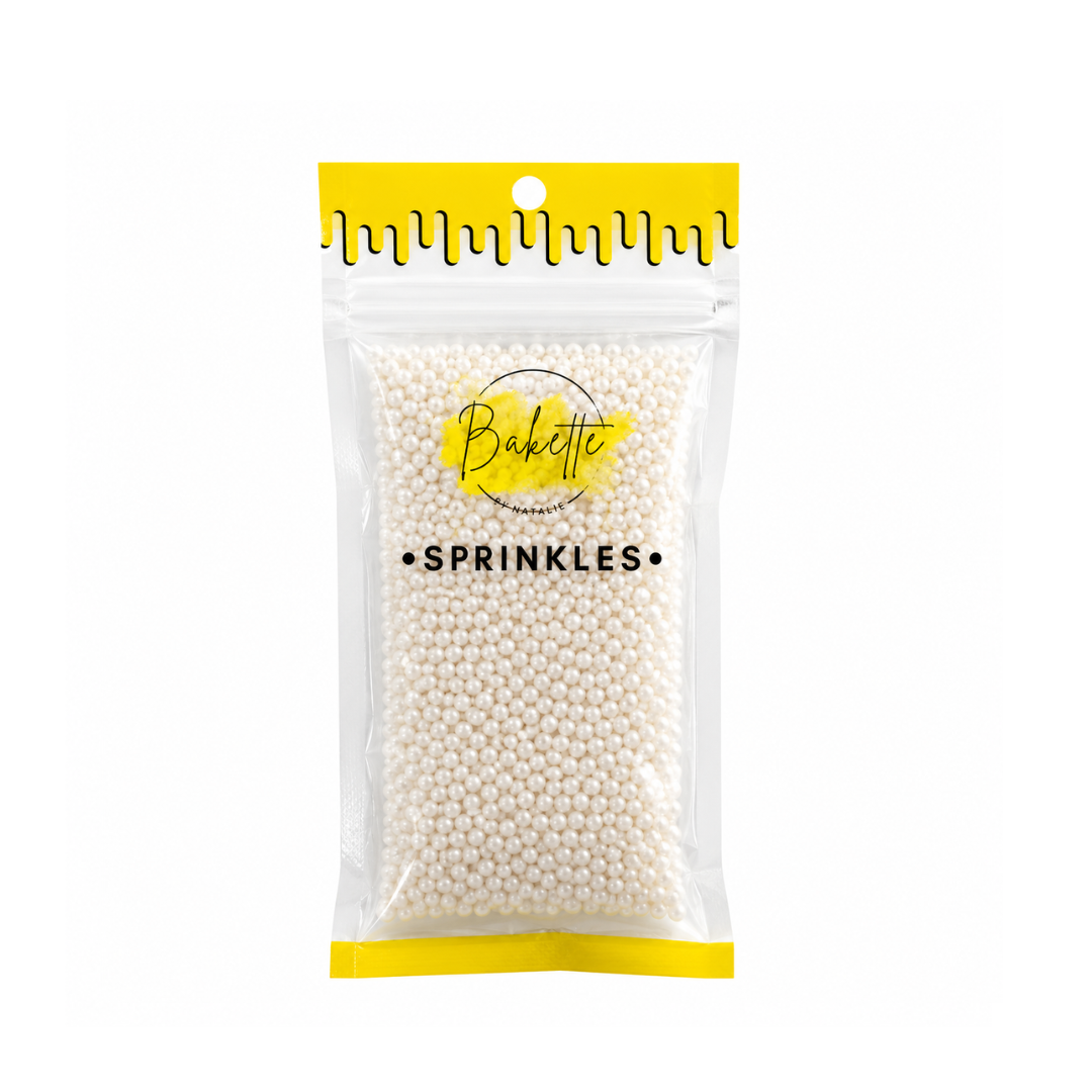 Pearly White Sugar Pearls