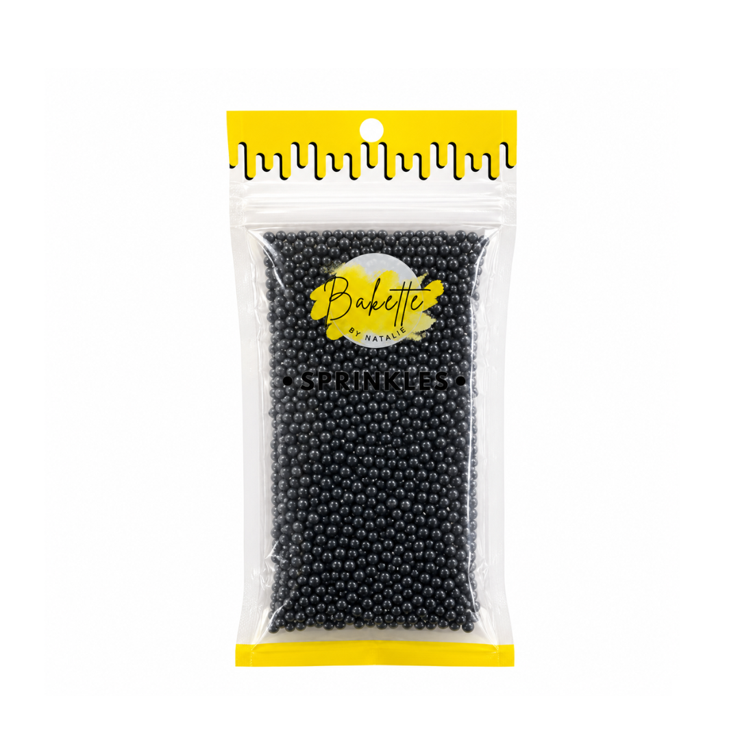 Pearly Black Sugar Pearls