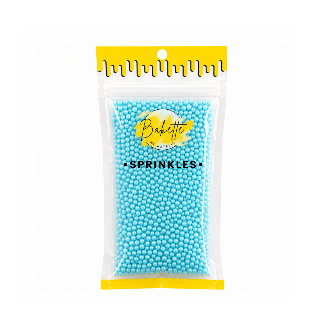 Pearly Sky Blue Sugar Pearls