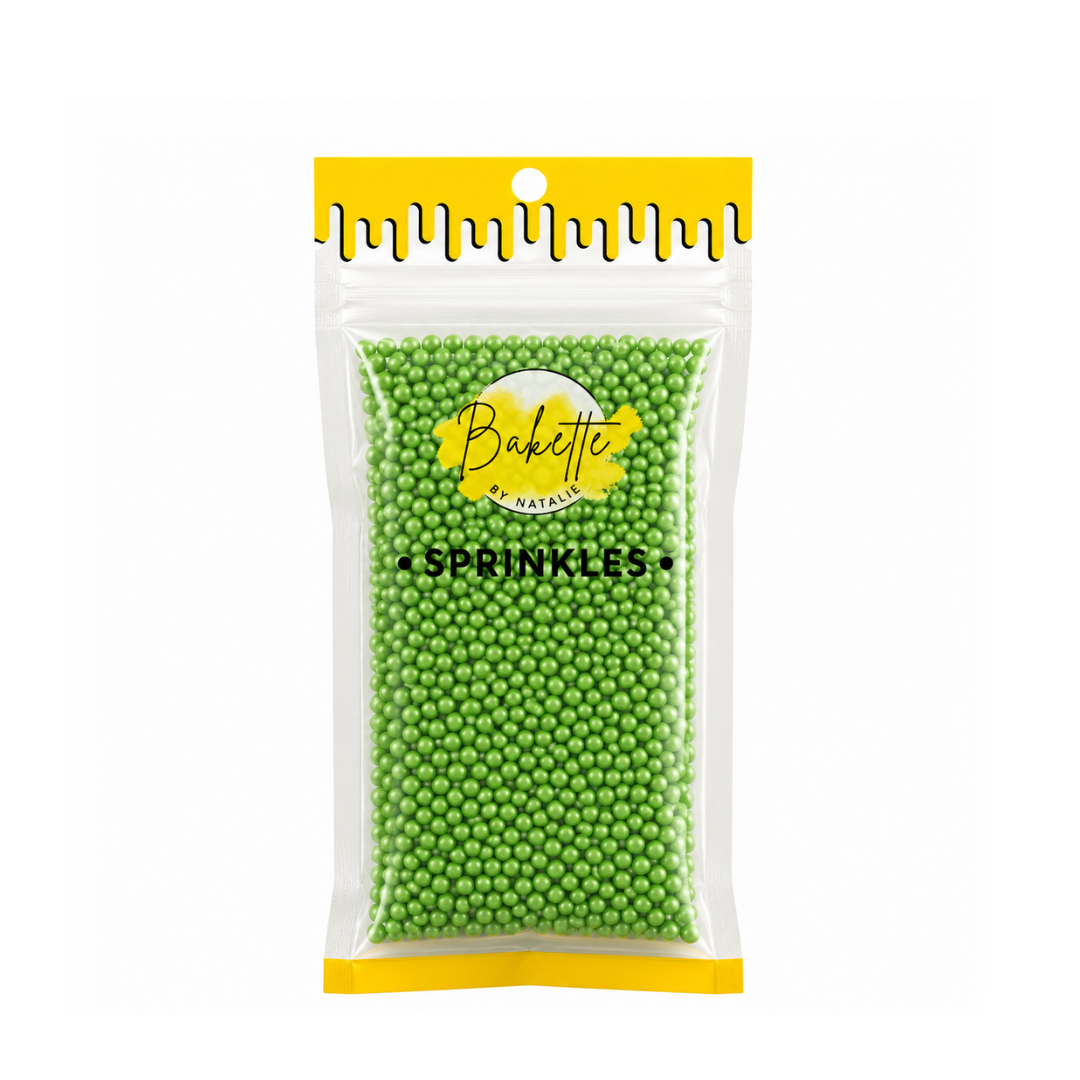 Pearly Green Sugar Pearls