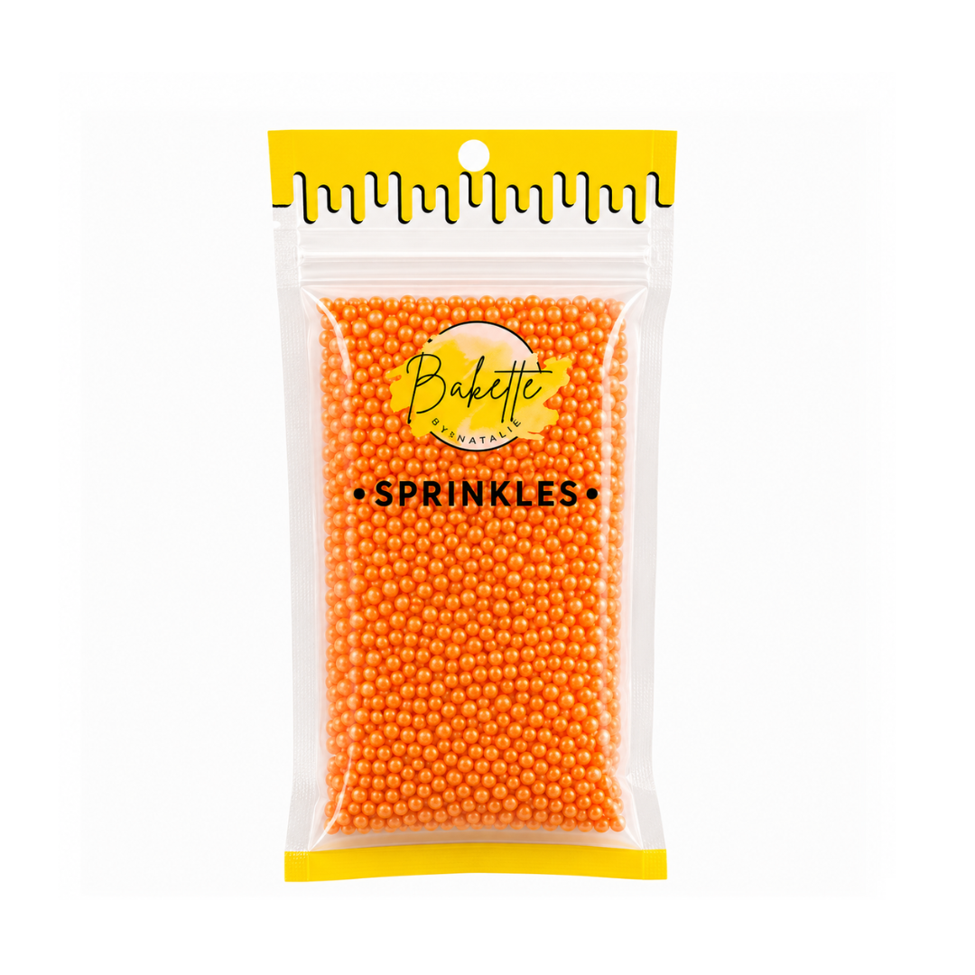 Pearly Orange Sugar Pearls