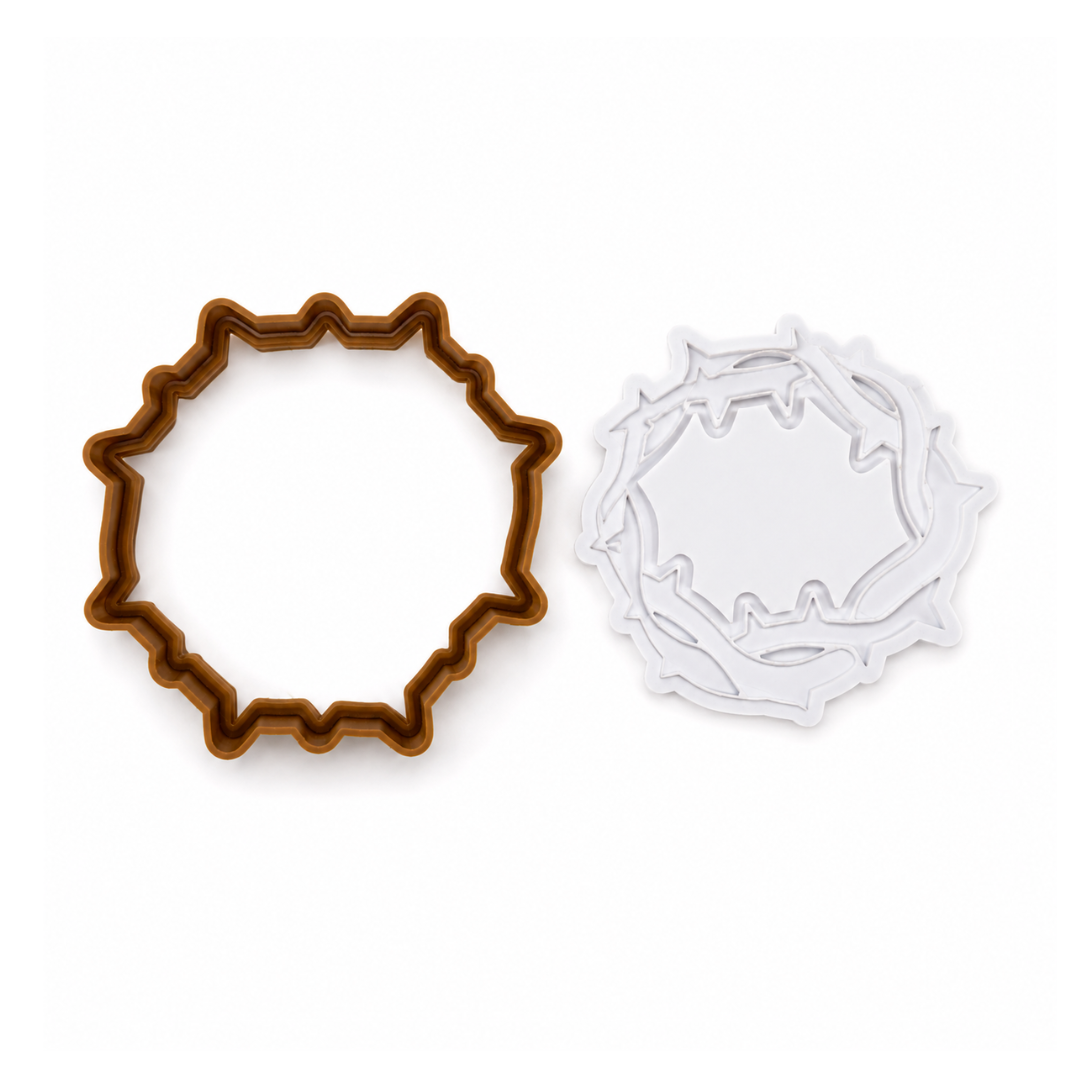 Crown of Thorns Debosser + Cutter Set