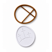 Trio of Crosses in Egg Debosser + Cutter Set