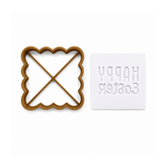 Happy Easter Font Plate Cookie Stamp