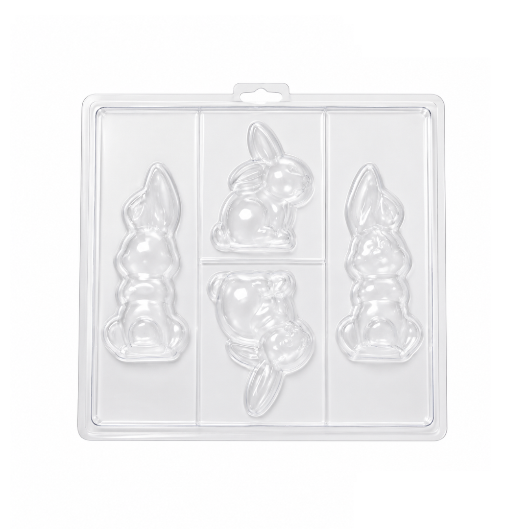 3D Bunny 8cm and 12cm chocolate mould