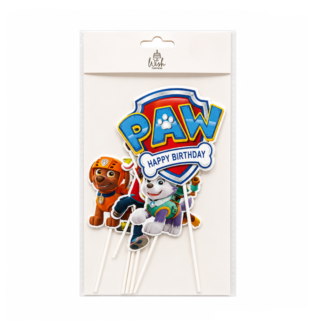 Paw Patrol Topper Set 6 pce