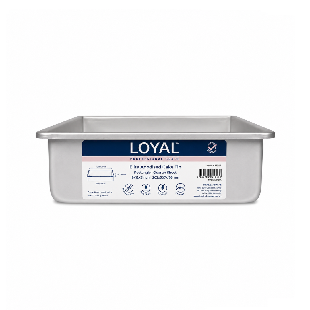 Loyal Elite Quarter Slab Cake Tin (8x12x3inches)