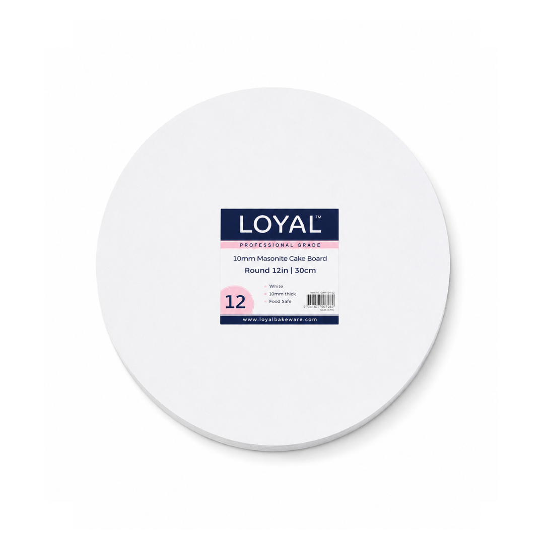 Round 12inch White Cake Drum 10MM Thick