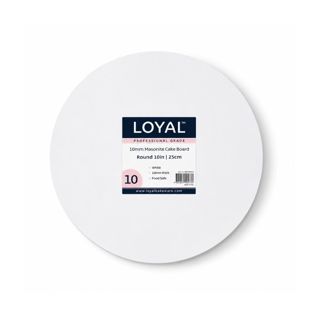 Round 10inch White Cake Drum 10MM Thick