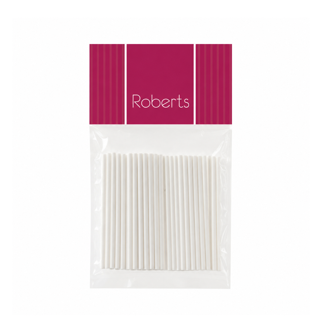 Lollipop Sticks 7cm White 50pce