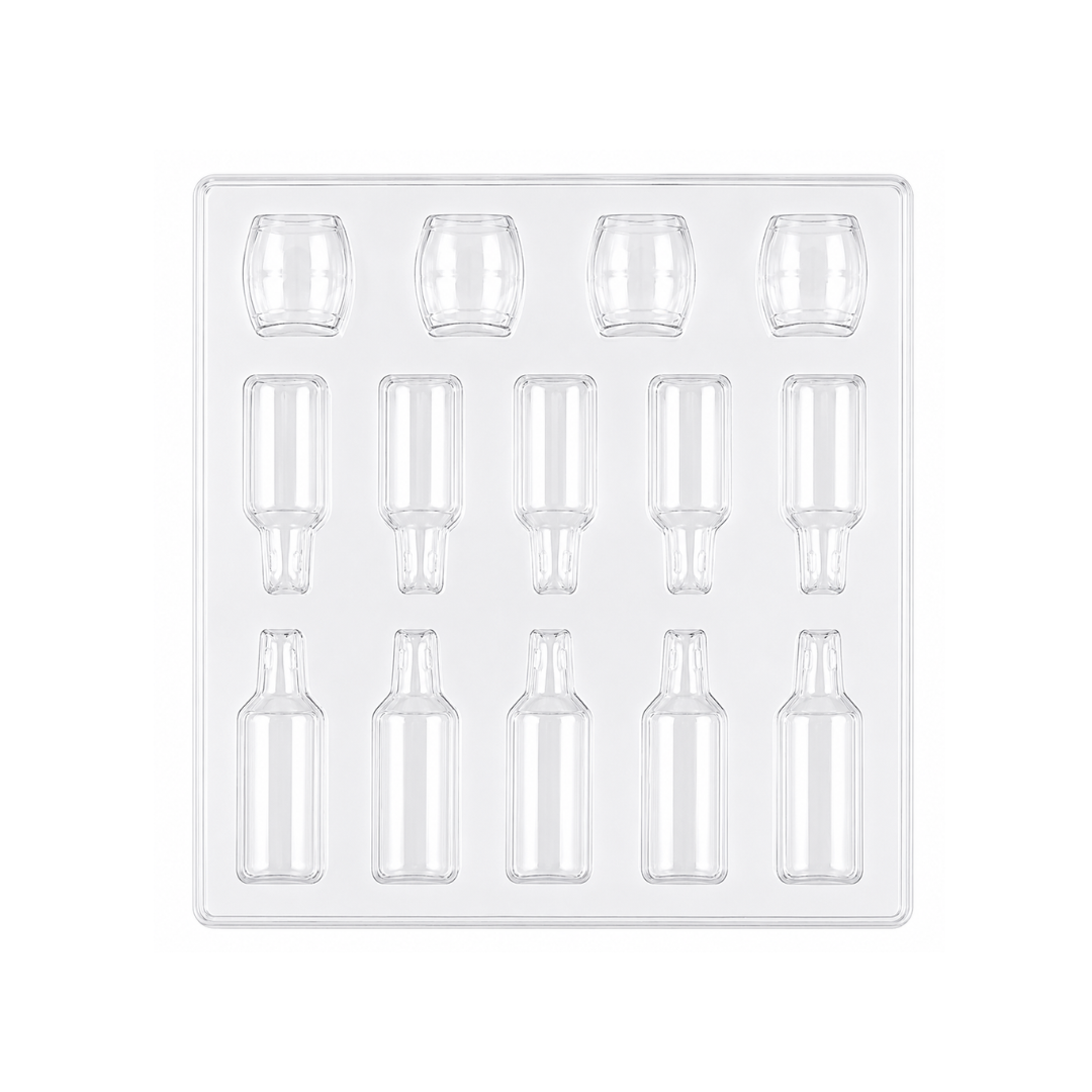 LIQUER BARREL BOTTLES Chocolate Mould