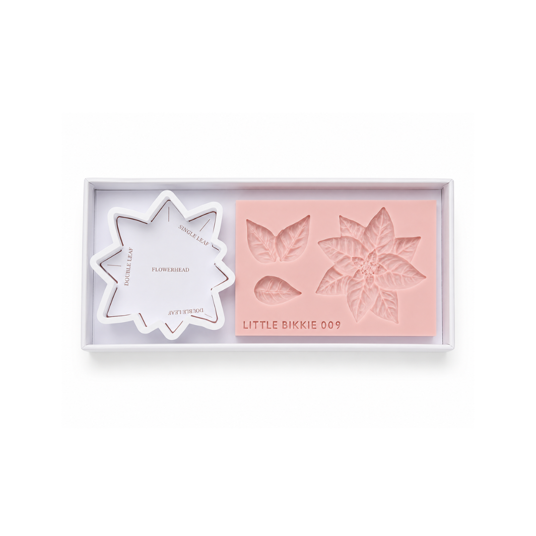Poinsettia Silicone Mould + Cutter Set