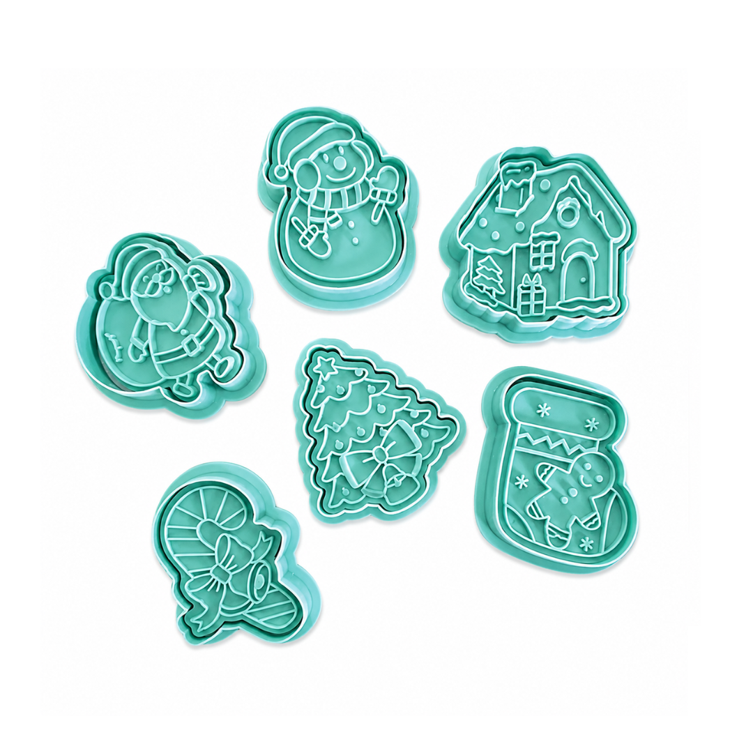 CHRISTMAS ICON CUTTER & EMBOSSER SET OF 8