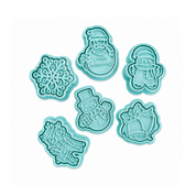 Merry Christmas Cutter & Embosser Set Of 6