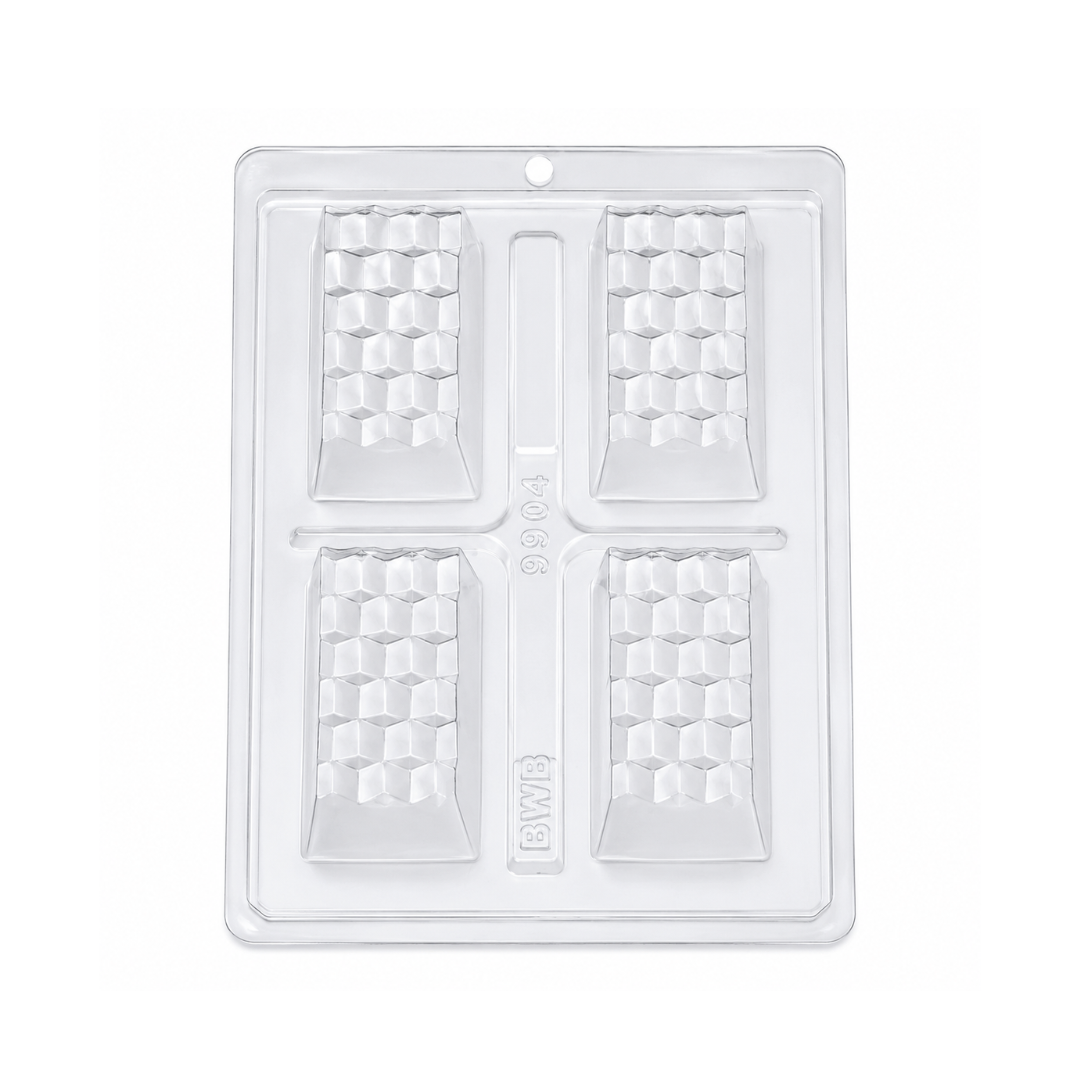 Mini Textured Slab Chocolate Mould 3 Pieces