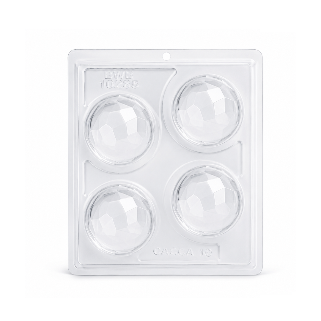 Geode Sphere 60mm Chocolate Mould 3 Pieces
