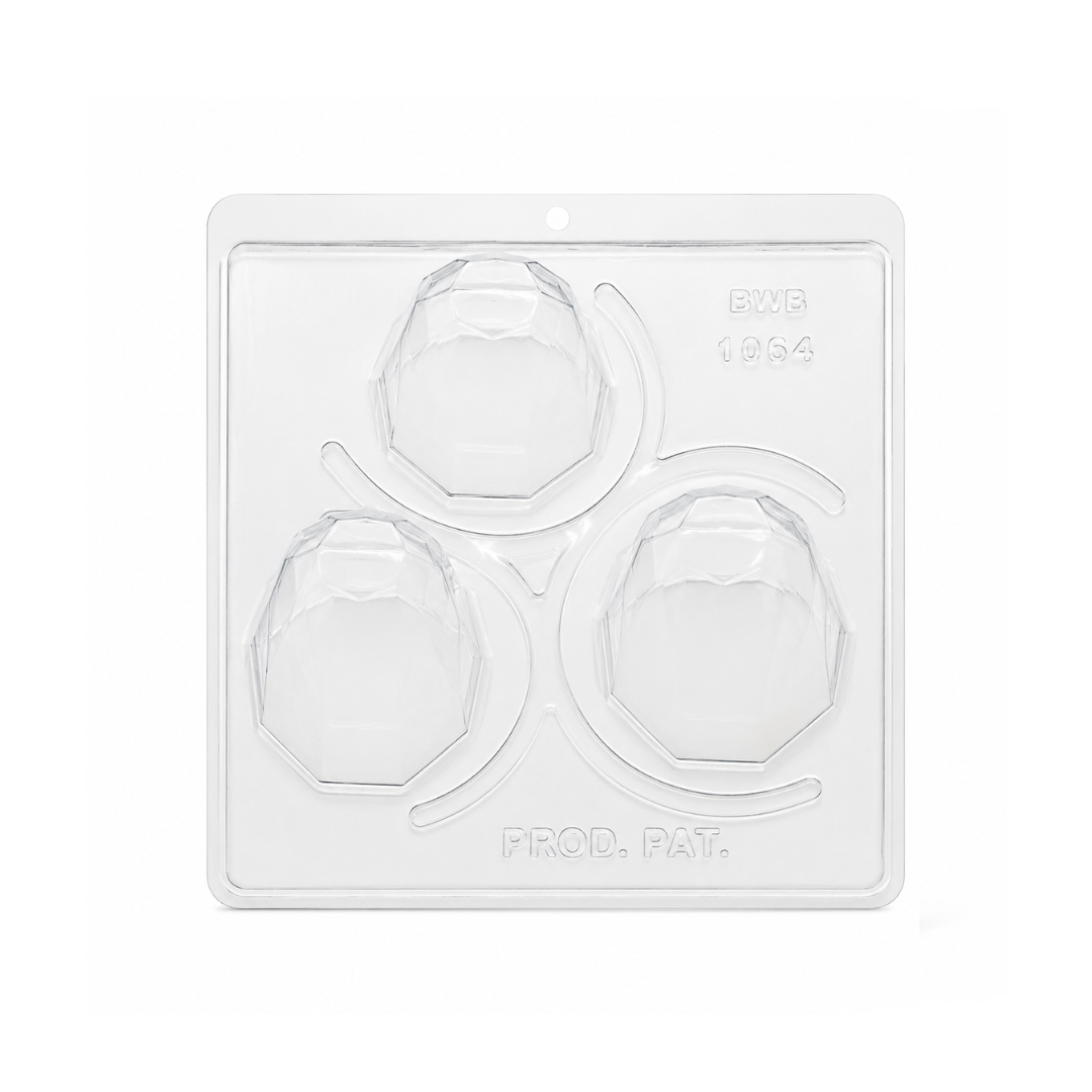 Diamond Truffle Chocolate Mould 3 Pieces