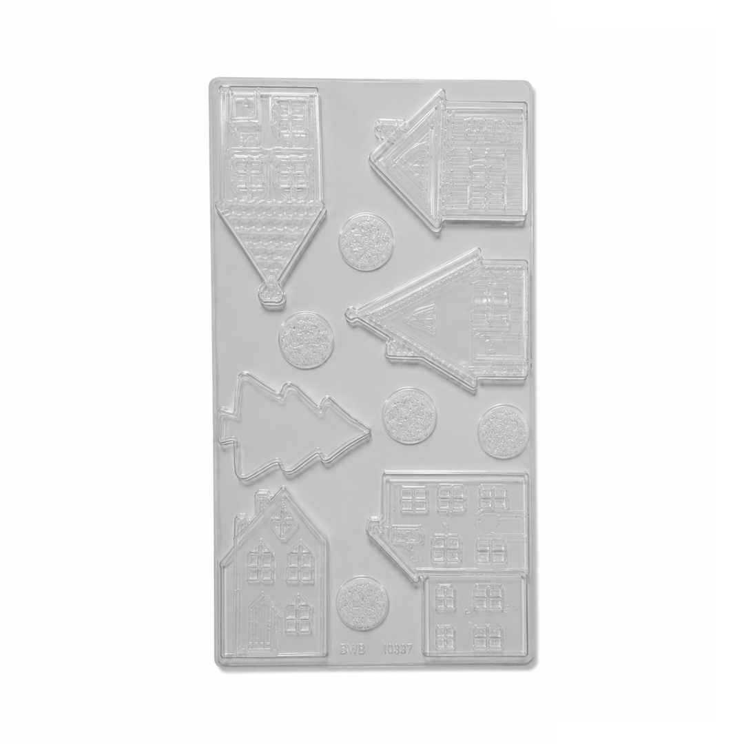 BWB CHRISTMAS HOUSES CHOCOLATE MOULD