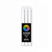 Vivid Matte White Edible Markers 3 Pack
