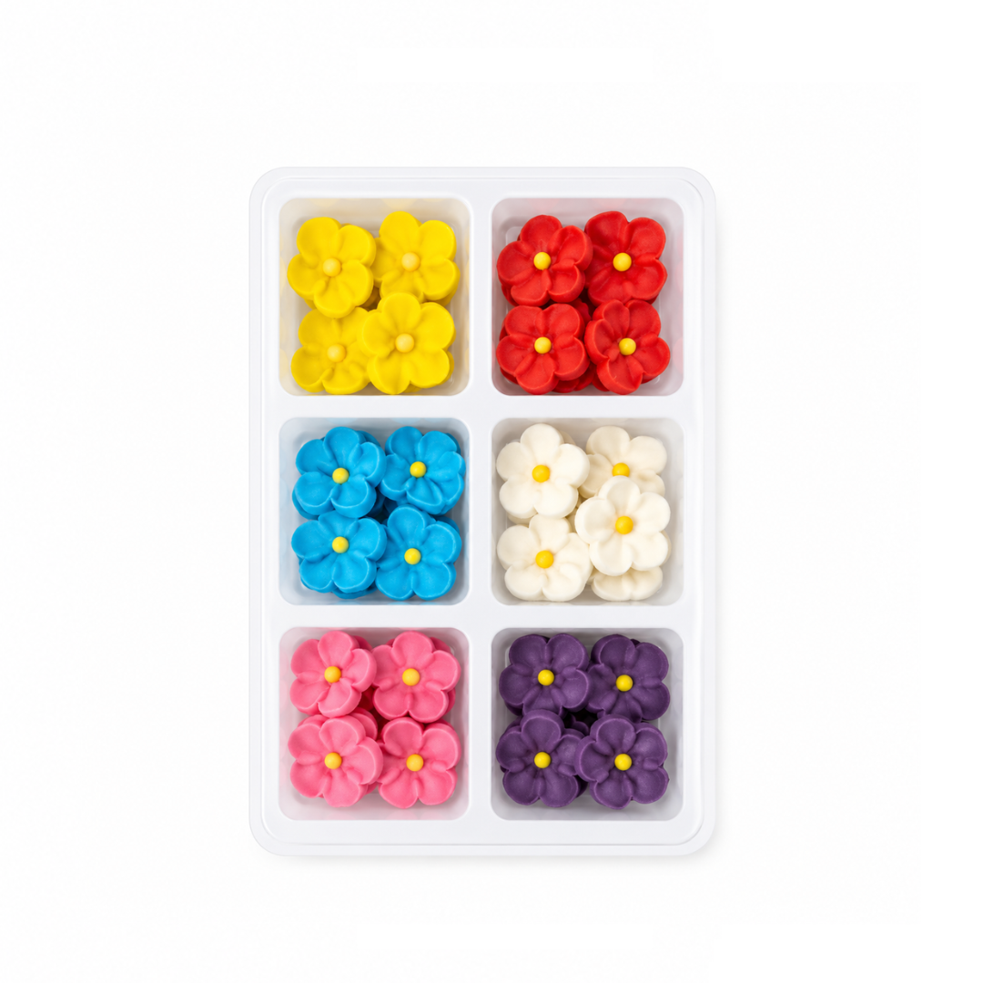 Sugar Decorations 5 Small Petal Sugar Flowers 42 Piece