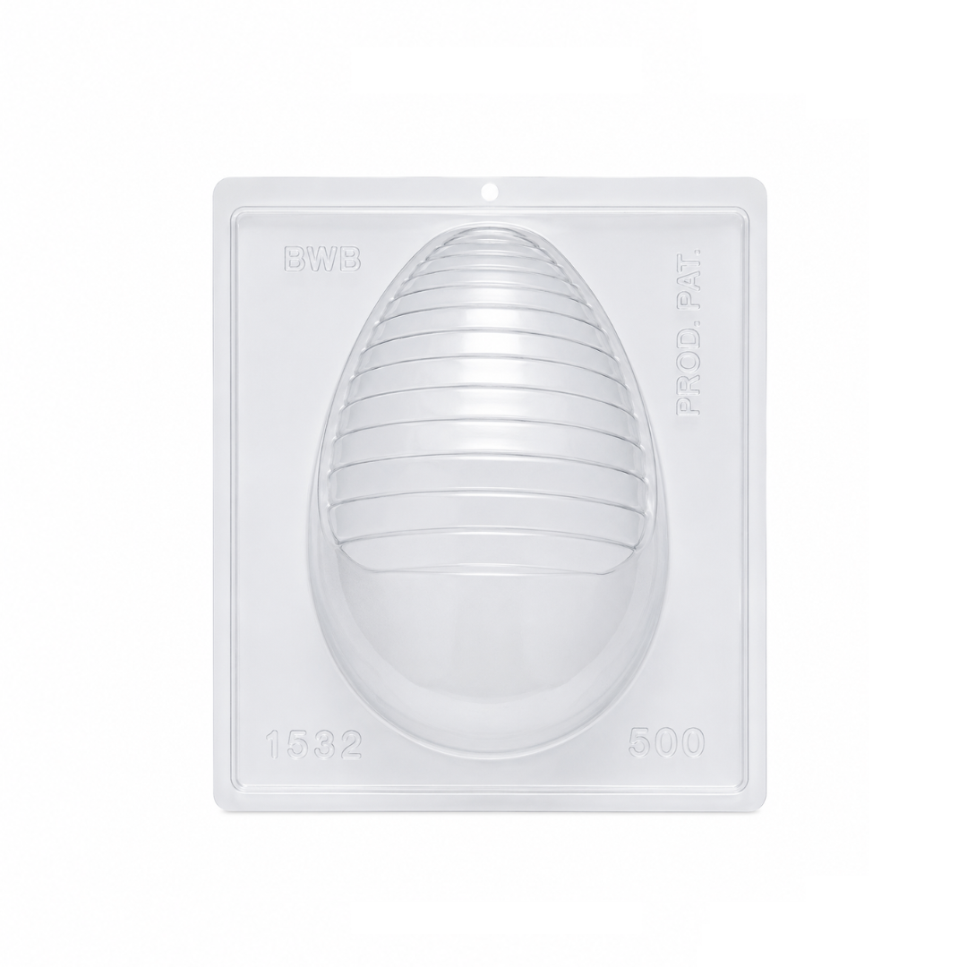 Striped Easter Egg 500g Chocolate Mould 3 Pieces