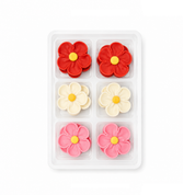 Sugar Decorations 5 Large Petal Flowers 12 Piece