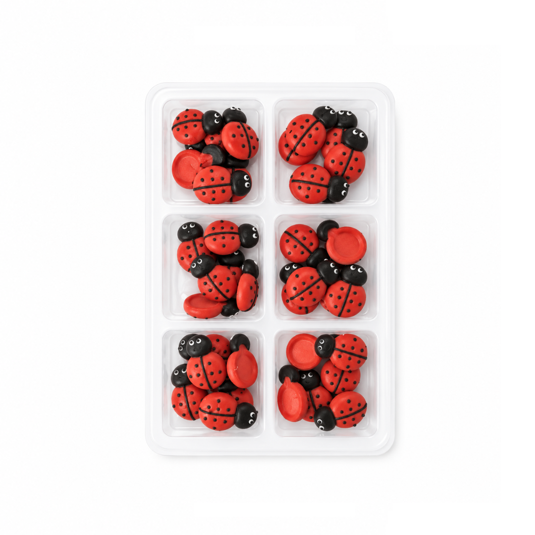 Sugar Decorations Ladybugs 36 Piece