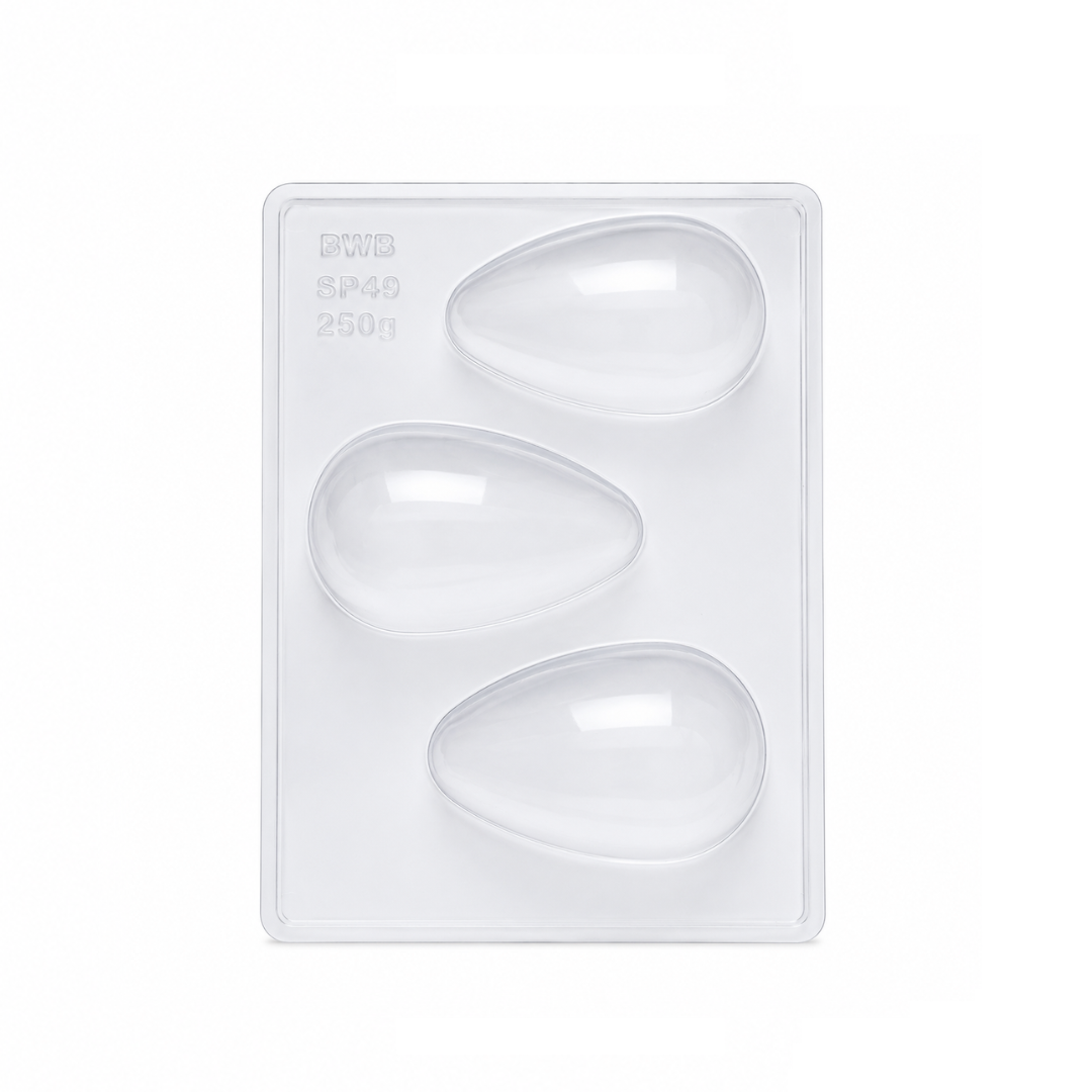 Smooth Egg 250g Chocolate Mould 3 Pieces