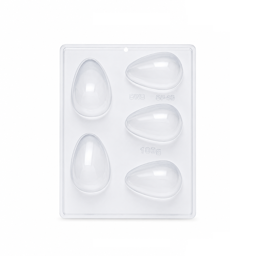 Smooth Egg 100g Chocolate Mould 3 Pieces