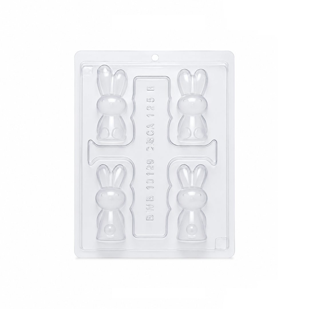 Small Easter Bunnies Chocolate Mould 3 Pieces
