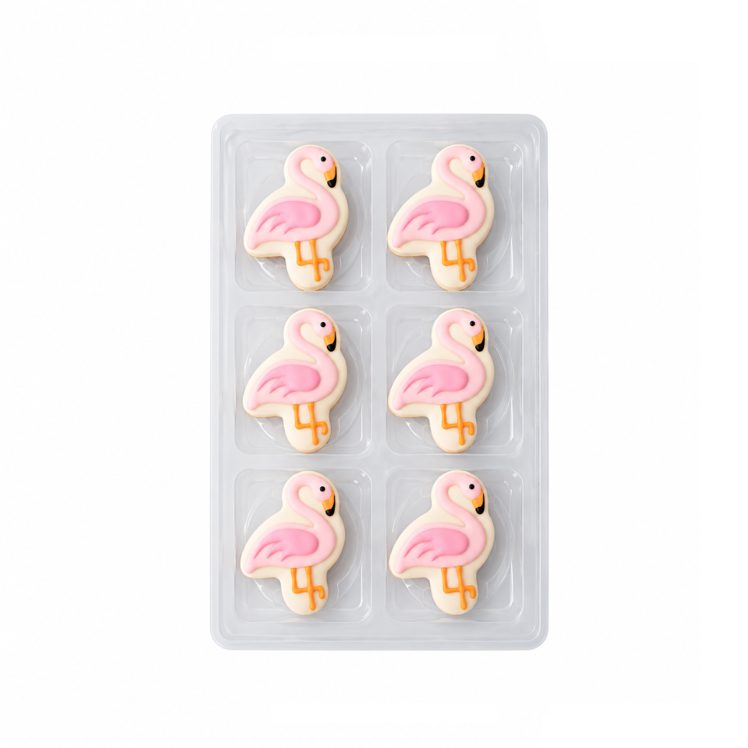 Sugar Decorations Flamingo 6 Piece
