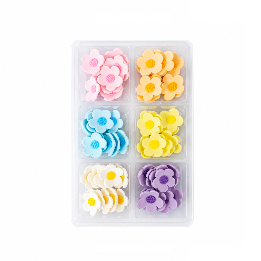 Sugar Decorations Small Assorted Blossom 60 Piece