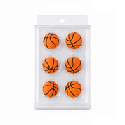 Sugar Decorations Basketball 6 Piece