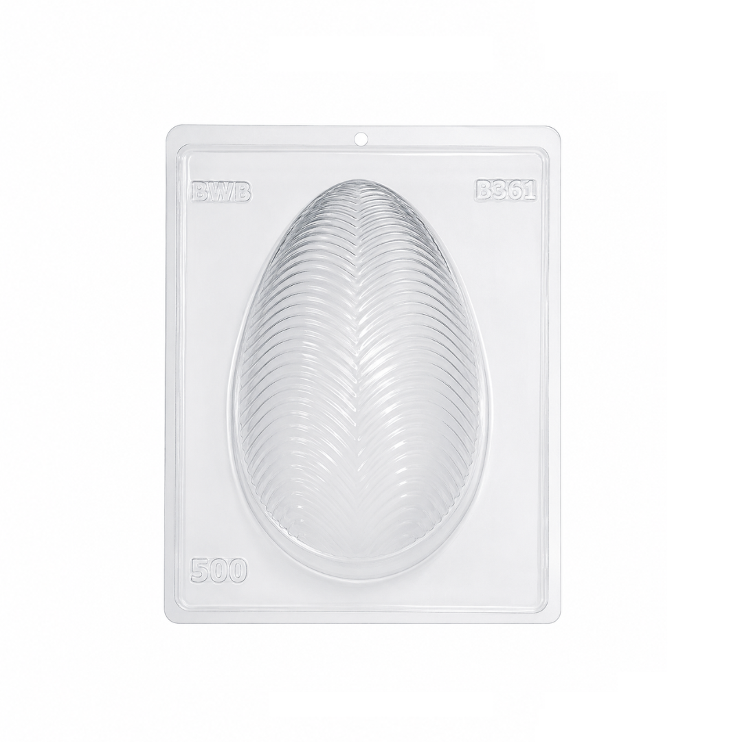 Feathered Easter Egg 500g Chocolate Mould 3 Pieces