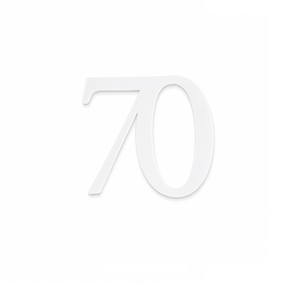 70 White 10cm Acrylic Cake Fropper