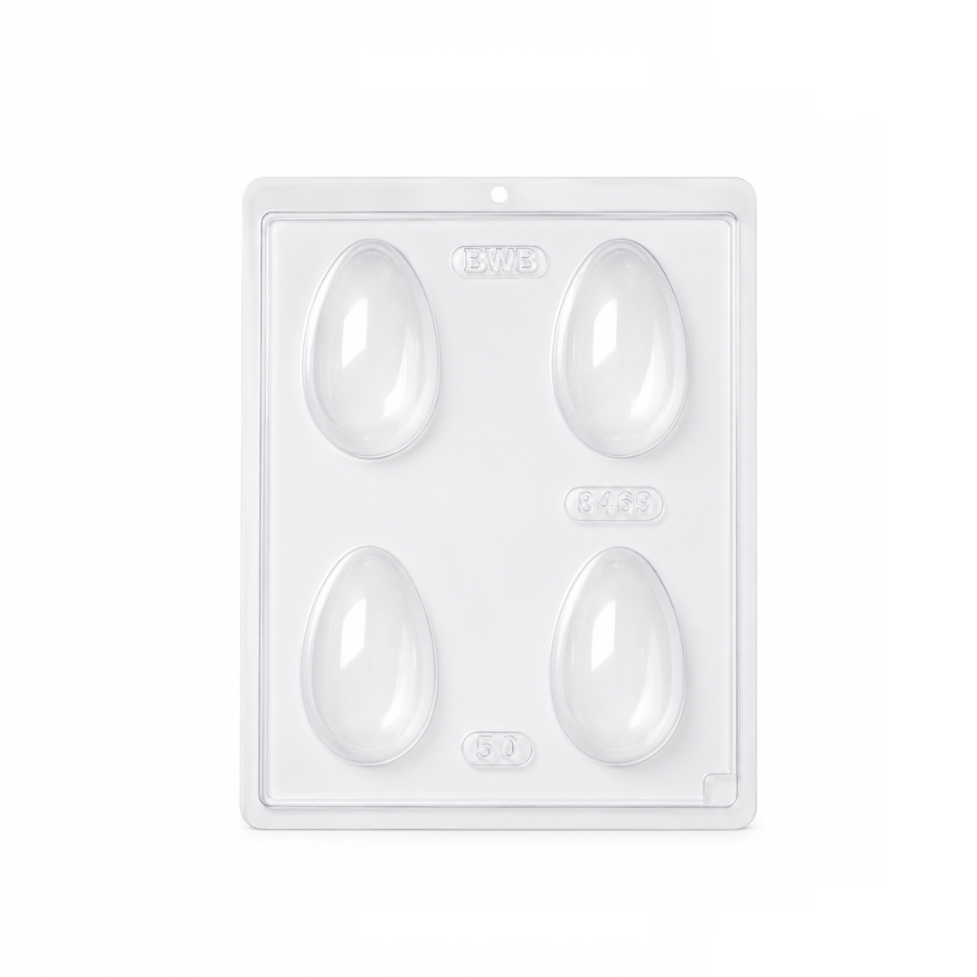 Smooth Egg 50g Chocolate Mould 3 Pieces